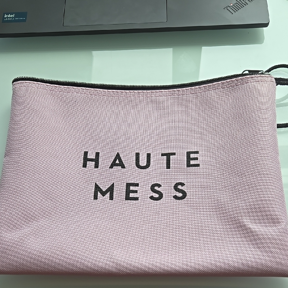 Pink Milly "Haute Mess" Zipper Pouch